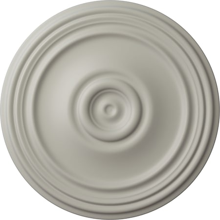 Ekena Millwork Reece Ceiling Medallion (Fits Canopies up to 6 3/4"), Hand-Painted Pot of Cream, 21"OD x 1 1/4"P CM21REPCF